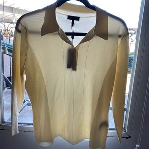 Rag&Bone Pacey Ribbed-knit Polo Top